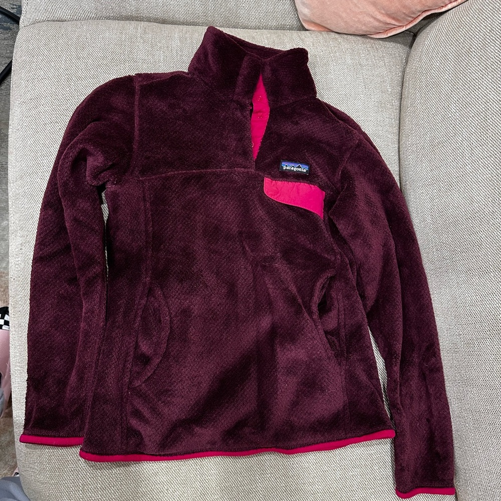 Patagonia Maroon Fleece Jacket